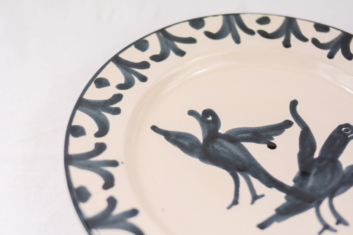 Plato llano azul