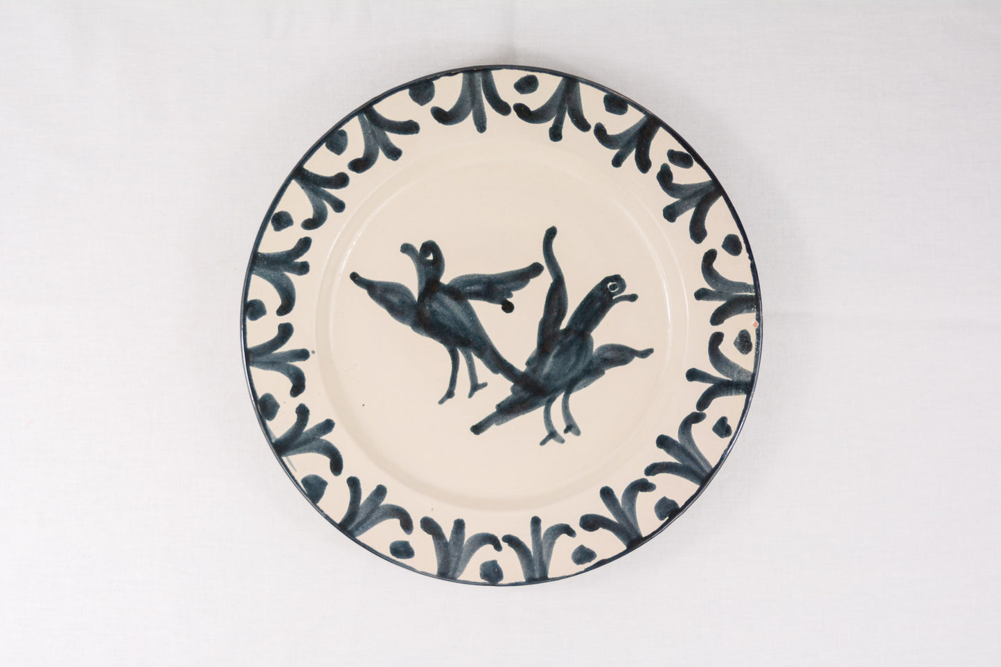 Plato llano azul