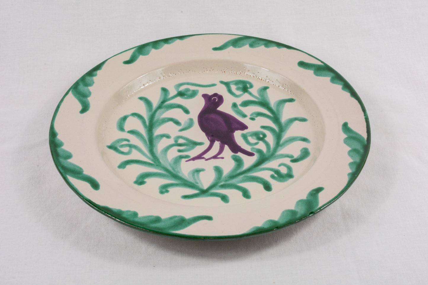 Pack plato llano y hondo verde y morado