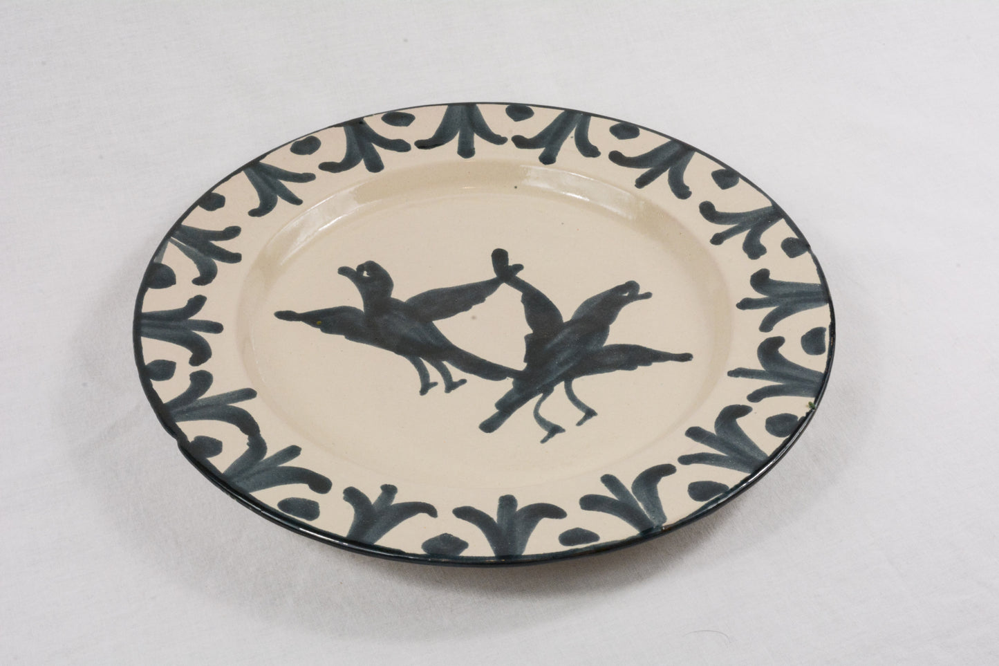 Pack plato llano y hondo azul